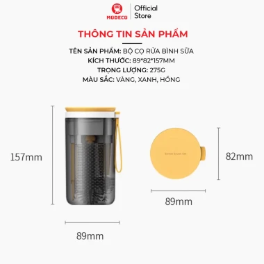 Bộ Cọ Rửa Bình Sữa 6in1 Silicon An Toàn Tiện Lợi Cho Bé Du Lịch Modeco Giá Tốt 10 Bộ Cọ Rửa Bình Sữa 6in1 Silicon An Toàn Tiện Lợi Cho Bé Du Lịch Modeco Giá Tốt 10