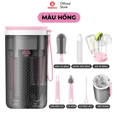Bộ Cọ Rửa Bình Sữa 6in1 Silicon An Toàn Tiện Lợi Cho Bé Du Lịch Modeco Giá Tốt 11 Bộ Cọ Rửa Bình Sữa 6in1 Silicon An Toàn Tiện Lợi Cho Bé Du Lịch Modeco Giá Tốt 11