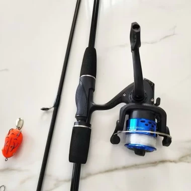 Bộ Combo Cần Câu Lure Sói Đen Máy Đứng YF 200 Kèm Phụ Kiện - Giá Rẻ 39650đ 6