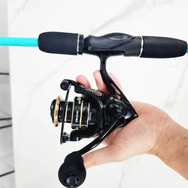 Bộ Combo Cần Câu Lure Sói Xanh + Máy Deukio AC2000 Giá Rẻ Chỉ 59999Đ 4