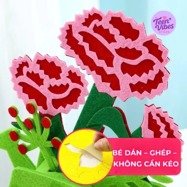 Bộ DIY Hoa Đào – Hoa Mai Trang Trí Tết kèm Đèn LED, tự lắp, phù hợp lớp học, nhà, giảm 15% 6