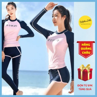 Bộ đồ bơi nữ tay dài 3 chi tiết giá rẻ chỉ 189k, bikini thun lạnh cao cấp mát rượi 2313 D-21 3 Bộ đồ bơi nữ tay dài 3 chi tiết giá rẻ chỉ 189k, bikini thun lạnh cao cấp mát rượi 2313 D-21 3