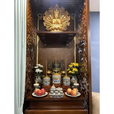 Bộ Đồ Thờ Cúng Cao Cấp Bát Tràng - Choé Thờ Cúng Men Rạn Rồng Hoa Sen Giá Rẻ 157500đ 9