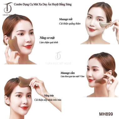 Bộ Dụng Cụ Massage Mặt HAHANCO Cạo Gió Mát Xa Sừng Chăm Sóc Da Cao Cấp Giá 90k 4 Bộ Dụng Cụ Massage Mặt HAHANCO Cạo Gió Mát Xa Sừng Chăm Sóc Da Cao Cấp Giá 90k 4