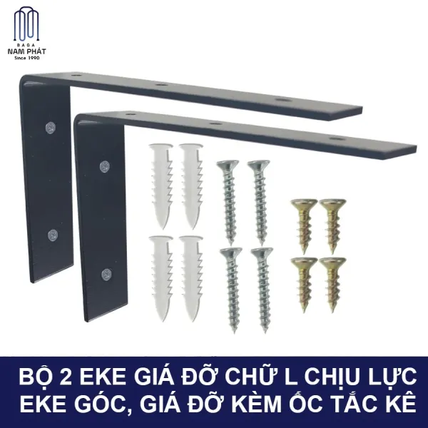 Cách lắp đặt bộ giá đỡ kệ chữ L 15×10 cm cho tường một cách an toàn và chắc chắn