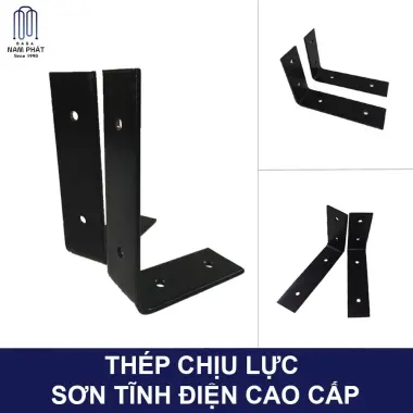 Bộ eke sắt giá đỡ kệ thanh chữ L vuông góc chịu lực e ke bắt tường 15 x 10 cm 15cm 25 10cm 20cm 25cm nội thất DIY 8