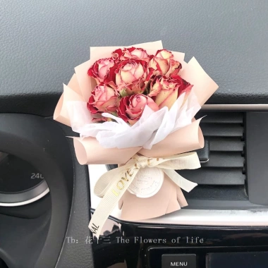 Bó Hoa Hồng Khô Hương Thơm - Treo Lỗ Thông Gió Xe Hơi, Quà Valentine, 120.127₫