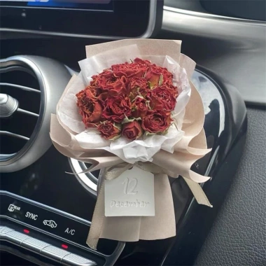 Bó Hoa Hồng Khô Hương Thơm - Treo Lỗ Thông Gió Xe Hơi, Quà Valentine, 120.127₫