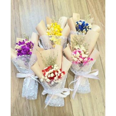 Bó hoa khô mini vintage sao công mix đa màu sắc Quà tặng 8/3 20/10 20/11 14/2 Giá chỉ 28.900đ
