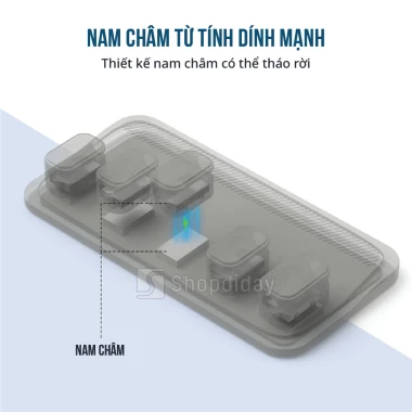 Bộ kẹp giữ dây sạc điện thoại D26P 5 kẹp cố định, gọn gàng, giá giảm 45.000 3 Bộ kẹp giữ dây sạc điện thoại D26P 5 kẹp cố định, gọn gàng, giá giảm 45.000 3