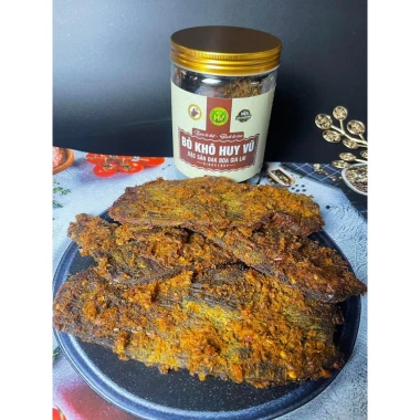 Bò Khô Huy Vũ 500g hủ to – Loại đặc biệt chuẩn Ocop 4* giá ưu đãi 205.000