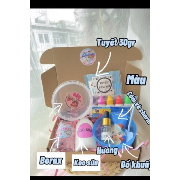 Hướng dẫn chi tiết làm slime mây tuyết siêu nhẹ chỉ với 5 bước đơn giản