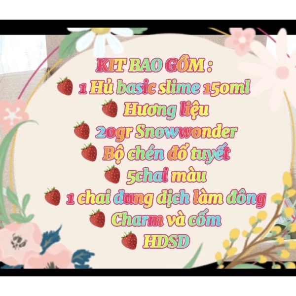 Hình ảnh sản phẩm Bộ Kit Làm Slime Mây Tuyết Mịn Siêu Nhẹ - Giá Cực Rẻ Chỉ 50k Thay vì 60k