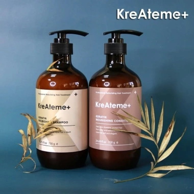 Bộ KreAteme+ Keratin 750ml+100ml Dầu Gội Xả và Dưỡng Tóc Nuôi Dưỡng Tóc Mềm Mượt Giá 263.000 VND