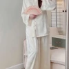 Bộ lam gấm dài tay, set đồ đi chùa cài cúc cổ tròn Tết 2.026 Giá ưu đãi 289.100 3