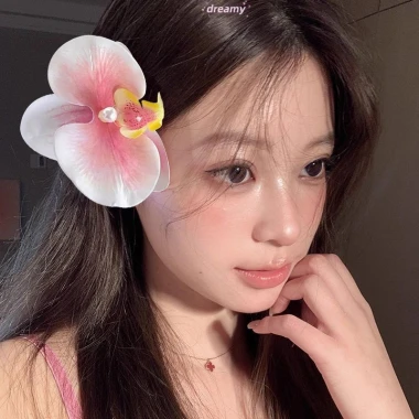 Bộ mẫu hoa lan phụ kiện đi biển thời trang xuân hè - Giá 13.270 chỉ, giảm mạnh