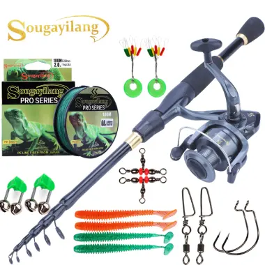 Bộ máy câu cá Sougayilang với cần câu 1.8-2.4m mô hình 1000-4000 kèm phụ kiện chuyên dụng 2 Bộ máy câu cá Sougayilang với cần câu 1.8-2.4m mô hình 1000-4000 kèm phụ kiện chuyên dụng 2