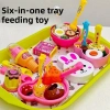 Bộ Mini Ramen Bento và Hộp Pudding Mô Phỏng Khay Ăn Nhật Bản Đồ Chơi Trẻ Em Quà Tặng