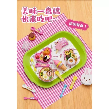 Bộ Mini Ramen Bento và Hộp Pudding Mô Phỏng Khay Ăn Nhật Bản Đồ Chơi Trẻ Em Quà Tặng