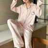 Bộ ngủ pyjama dài, đồ ngủ mùa hè thu đông họa tiết dễ thương, giảm giá hấp dẫn 146.000 2