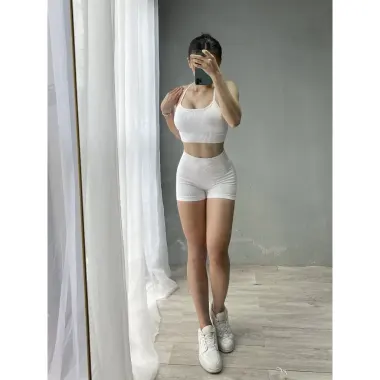 Bộ Quần Short & Bra Nữ Tập Gym Yoga - Siêu Mịn Co Giãn 4 Chiều - Giá Shock Chỉ 390k 6 Bộ Quần Short & Bra Nữ Tập Gym Yoga - Siêu Mịn Co Giãn 4 Chiều - Giá Shock Chỉ 390k 6