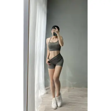 Bộ Quần Short & Bra Nữ Tập Gym Yoga - Siêu Mịn Co Giãn 4 Chiều - Giá Shock Chỉ 390k 7 Bộ Quần Short & Bra Nữ Tập Gym Yoga - Siêu Mịn Co Giãn 4 Chiều - Giá Shock Chỉ 390k 7