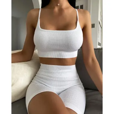 Bộ Quần Short & Bra Nữ Tập Gym Yoga - Siêu Mịn Co Giãn 4 Chiều - Giá Shock Chỉ 390k 10 Bộ Quần Short & Bra Nữ Tập Gym Yoga - Siêu Mịn Co Giãn 4 Chiều - Giá Shock Chỉ 390k 10