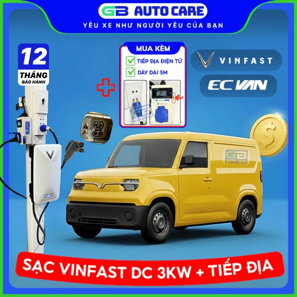 Hình ảnh sản phẩm Bộ sạc VINFAST EC VAN VF3 Minio DC 3kW + Tiếp địa điện tử GB AUTO chỉ 13,8 triệu
