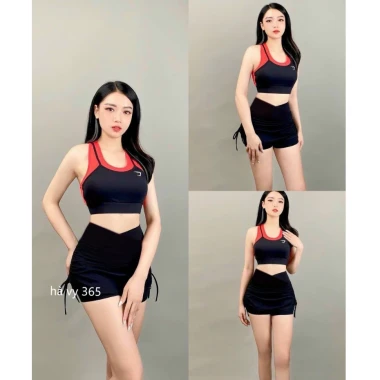 Bộ Tập Gym Nữ Giá Rẻ - Set Váy Đi Biển Nữ Bộ Bơi Giảm Giá Chỉ 120652đ! 3