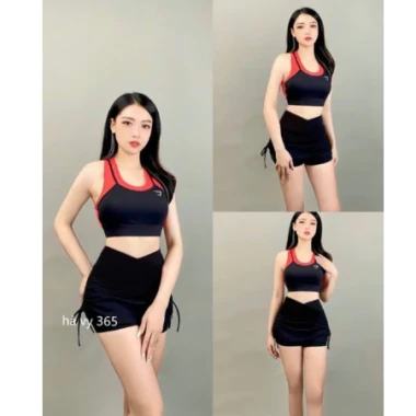 Bộ Tập Gym Nữ Giá Rẻ - Set Váy Đi Biển Nữ Bộ Bơi Giảm Giá Chỉ 120652đ! 5