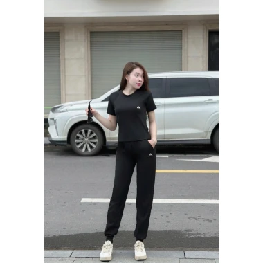 Bộ Tập Gym Yoga Nữ Giá Rẻ - Áo Cộc Quần Dài Thể Thao Aerobic AH-06 Giảm 15% còn 65000đ 9