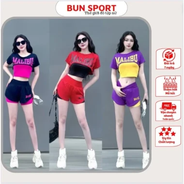 Bộ Thể Thao Nữ Tập Gym Yoga Giá Rẻ - Quần Đùi 2 Lớp, Áo Phối Màu MALIBU Giảm 23% còn 108999đ 2 Bộ Thể Thao Nữ Tập Gym Yoga Giá Rẻ - Quần Đùi 2 Lớp, Áo Phối Màu MALIBU Giảm 23% còn 108999đ 2