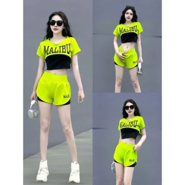 Bộ Thể Thao Nữ Tập Gym Yoga Giá Rẻ - Quần Đùi 2 Lớp, Áo Phối Màu MALIBU Giảm 23% còn 108999đ 3 Bộ Thể Thao Nữ Tập Gym Yoga Giá Rẻ - Quần Đùi 2 Lớp, Áo Phối Màu MALIBU Giảm 23% còn 108999đ 3