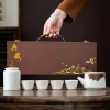 Bộ trà du lịch di động Quà tặng hội nghị công ty Sự kiện khai mạc Quà tặng cho khách hàng Quà lưu niệm cao cấp thực tế sáng tạo