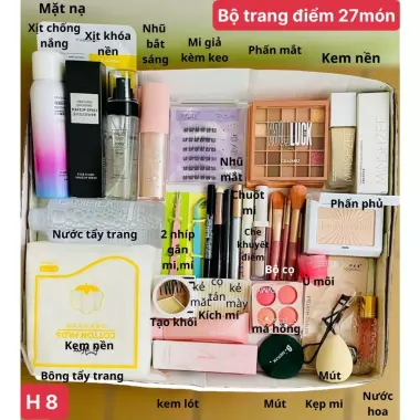 Bộ Trang Điểm 9-27 Món Full Set Cơ Bản Đến Nâng Cao Makeup Đi Tiệc Giảm Giá 79k 5 Bộ Trang Điểm 9-27 Món Full Set Cơ Bản Đến Nâng Cao Makeup Đi Tiệc Giảm Giá 79k 5