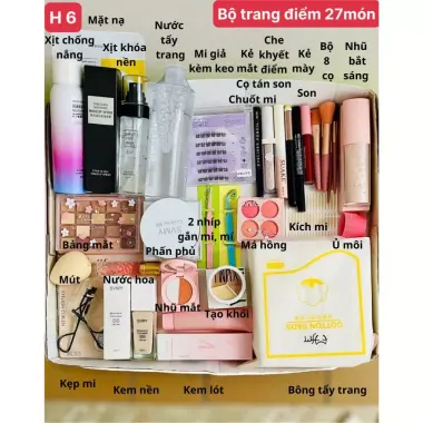 Bộ Trang Điểm 9-27 Món Full Set Cơ Bản Đến Nâng Cao Makeup Đi Tiệc Giảm Giá 79k 10 Bộ Trang Điểm 9-27 Món Full Set Cơ Bản Đến Nâng Cao Makeup Đi Tiệc Giảm Giá 79k 10