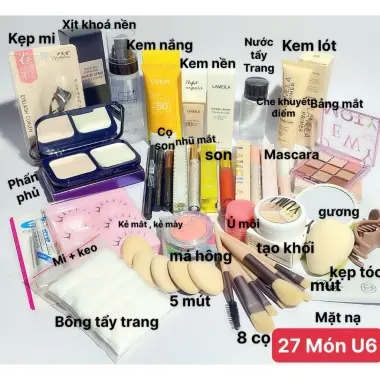 Bộ Trang Điểm 9-27 Món Full Set Cơ Bản Đến Nâng Cao Makeup Đi Tiệc Giảm Giá 79k 52 Bộ Trang Điểm 9-27 Món Full Set Cơ Bản Đến Nâng Cao Makeup Đi Tiệc Giảm Giá 79k 52