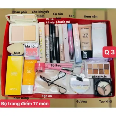 Bộ Trang Điểm 9-27 Món Full Set Cơ Bản Đến Nâng Cao Makeup Đi Tiệc Giảm Giá 79k 58 Bộ Trang Điểm 9-27 Món Full Set Cơ Bản Đến Nâng Cao Makeup Đi Tiệc Giảm Giá 79k 58
