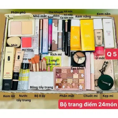 Bộ Trang Điểm 9-27 Món Full Set Cơ Bản Đến Nâng Cao Makeup Đi Tiệc Giảm Giá 79k 60 Bộ Trang Điểm 9-27 Món Full Set Cơ Bản Đến Nâng Cao Makeup Đi Tiệc Giảm Giá 79k 60