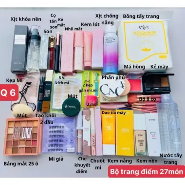 Bộ Trang Điểm 9-27 Món Full Set Cơ Bản Đến Nâng Cao Makeup Đi Tiệc Giảm Giá 79k 61 Bộ Trang Điểm 9-27 Món Full Set Cơ Bản Đến Nâng Cao Makeup Đi Tiệc Giảm Giá 79k 61