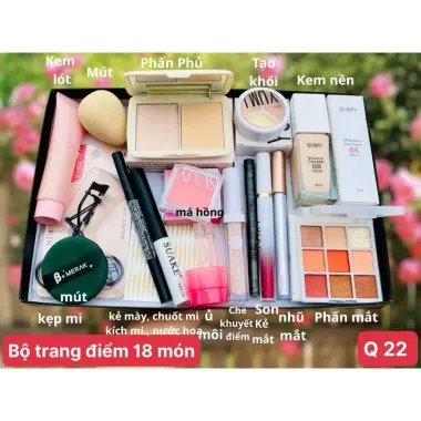 Bộ Trang Điểm 9-27 Món Full Set Cơ Bản Đến Nâng Cao Makeup Đi Tiệc Giảm Giá 79k 77 Bộ Trang Điểm 9-27 Món Full Set Cơ Bản Đến Nâng Cao Makeup Đi Tiệc Giảm Giá 79k 77