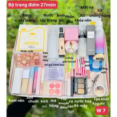 Bộ Trang Điểm 9-27 Món Full Set Cơ Bản Đến Nâng Cao Makeup Đi Tiệc Giảm Giá 79k 86 Bộ Trang Điểm 9-27 Món Full Set Cơ Bản Đến Nâng Cao Makeup Đi Tiệc Giảm Giá 79k 86