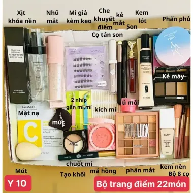 Bộ Trang Điểm 9-27 Món Full Set Cơ Bản Đến Nâng Cao Makeup Đi Tiệc Giảm Giá 79k 106 Bộ Trang Điểm 9-27 Món Full Set Cơ Bản Đến Nâng Cao Makeup Đi Tiệc Giảm Giá 79k 106