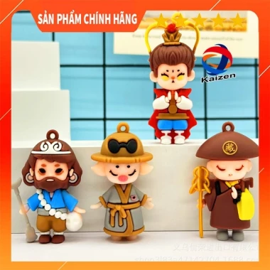 Bộ Trang Trí Tây Du Kí - Móc Chìa Khóa 4 Thầy Trò Đường Tăng Giá Rẻ 15000đ 2
