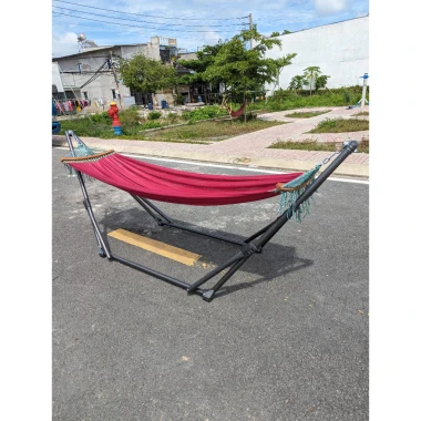 Bộ Võng Xếp Người Lớn Phi 32 Chịu Lực 200kg - Khung Có Túi Đựng - Giảm Giá 349600 VND 4