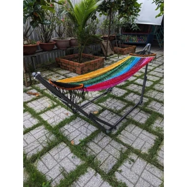 Bộ Võng Xếp Người Lớn Phi 32 Chịu Lực 200kg - Khung Có Túi Đựng - Giảm Giá 349600 VND 5