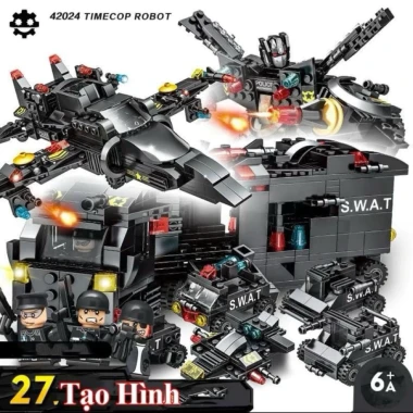 Bộ Xếp Hình Robot Cảnh Sát SWAT Biến Hình 500 Chi Tiết Giá Rẻ Chỉ 89.999đ 4 Bộ Xếp Hình Robot Cảnh Sát SWAT Biến Hình 500 Chi Tiết Giá Rẻ Chỉ 89.999đ 4