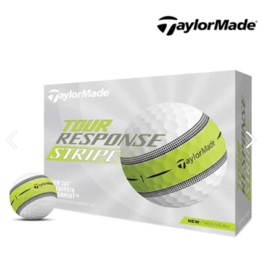 Bóng Golf Taylormade Tour Response Stripe Chính Hãng - Giảm 108k, Hộp 3/6 Bóng, Giá 450k 2