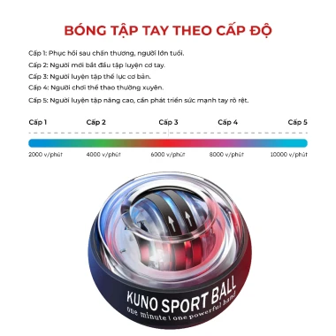 Bóng Tập Cổ Tay KUNOSPORT - Giảm Căng Thẳng, Luyện Tay Mạnh 7