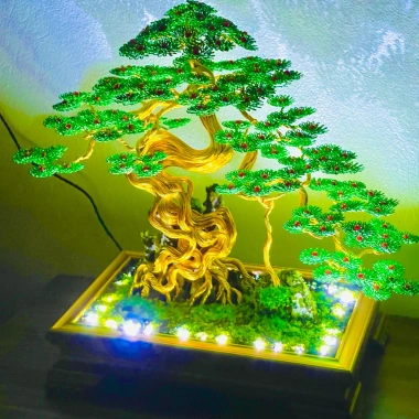Bonsai Handmade 100 Bông Tùng Lá Nhôm - Giảm 159k Còn 129k, Hoa Lá Nhôm Bonsai Tự Làm Giá Rẻ 3